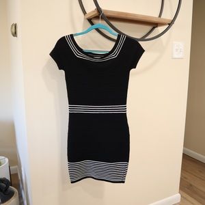 Black & White Striped Dress - XS